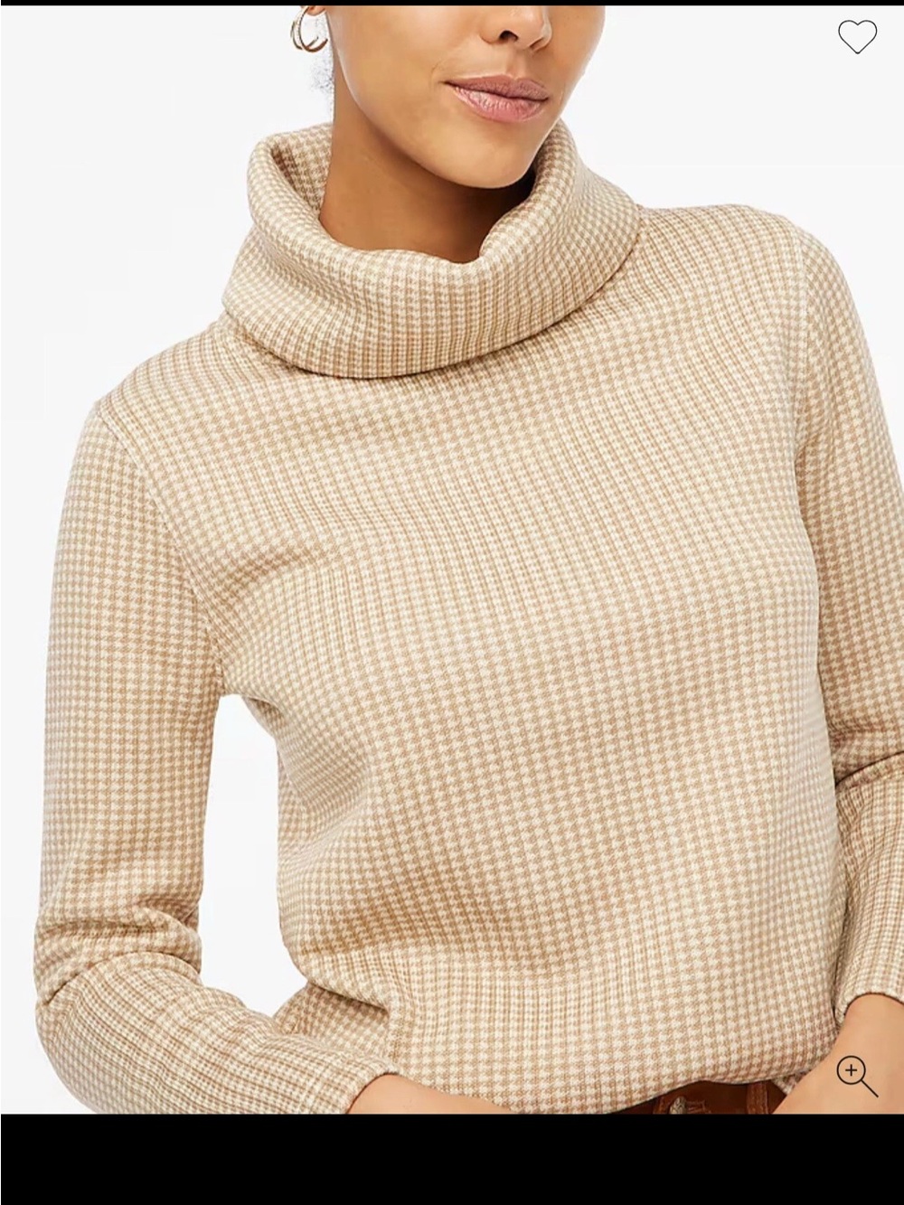Womens J Crew Long Sleeve Funnelneck Pullover NWT Size medium